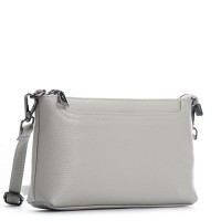 Женский молодежный кожаный клатч ALEX RAI 3092 pale grey