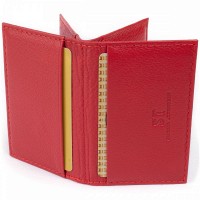 Женская кожаная визитница ST Leather 19214 Красная