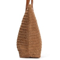 Пляжная плетеная сумка PODIUM 9123 khaki
