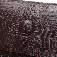 Женская кожаная сумка через плечо ALEX RAI 9346 bordo