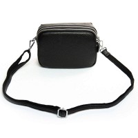 Женский молодежный кожаный клатч ALEX RAI 3904 black