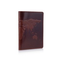 Обложка-органайзер для документов из кожи HiArt World Map PC-03-C19-1436-T001