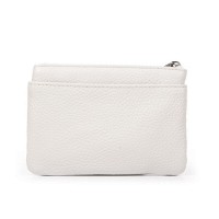 Женская кожаная косметичка-ключница Cosmetic A-00141 white