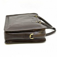 Мужская коричневая кожаная сумка-портфель TARWA rc-4666-4lx