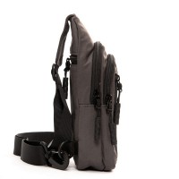 Мужская тканевая сумка-слинг Lanpad 20829 grey мал