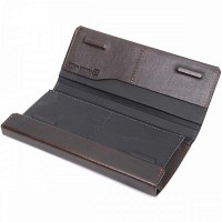 Кожаный мужской кошелек ручной работы с отделом для телефона GRANDE PELLE 11645 
