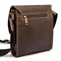 Мужская кожаная коричневая сумка TARWA rcw-3027-3md