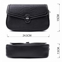 Молодежная женская кожаная сумка через плечо Vintage 22624