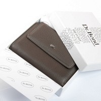 Женский кожаный кошелек Bright DR. BOND WS-31 gray