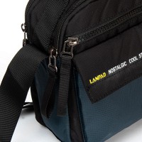 Мужская тканевая сумка через плечо Lanpad 4118 blue