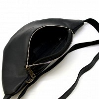 Кожаная черная сумка на пояс Tarwa ra-3036-4lx