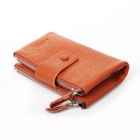 Женский кожаный кошелек Classik  DR. BOND WN-23-19 orange