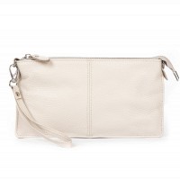 Молодежный клатч из кожи ALEX RAI 8801-2 white