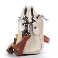 Женский молодежный кожаный клатч ALEX RAI 19204 white