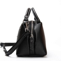 Женский молодежный кожаный клатч ALEX RAI F-5504 black