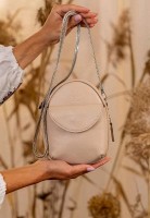 Кожаная женская сумка	мини The Wings Kroha tw-kroha-light-beige