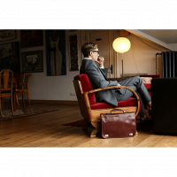 Итальянский мужской кожаный портфель Illusions  от Time Resistance 5193401