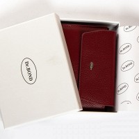 Женский кожаный кошелек Classik  DR. BOND WN-23-12 wine-red