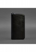 Кожаное портмоне на молнии  BlankNote 6.1 Черное BN-PM-6-1-G