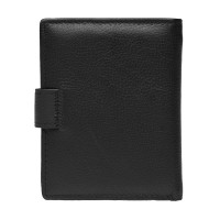 Мужской чёрный кожаный кошелёк Horse Imperial K1010a-black
