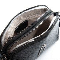 Женский молодежный кожаный клатч ALEX RAI 99101 black