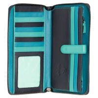 Женский кожаный кошелек Visconti BRC98 Julia (Blue Bell)