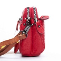 Женский молодежный кожаный клатч ALEX RAI 19204 red