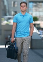Кожаная сумка для ноутбука и документов BlankNote темно-синяя BN-BAG-37-NAVY-BLUE