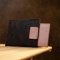 Кожаная обложка для паспорта GRANDE PELLE 11355 Бежевый