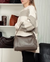 Женская кожаная сумка классическая ALEX RAI 91007-9 khaki