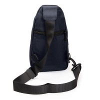 Мужская тканевая сумка-слинг Lanpad 3073 blue