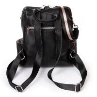 Женская кожаный рюкзак ALEX RAI 8781-9 black