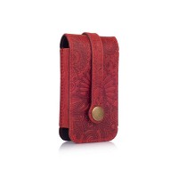 Ключница из кожи HiArt KH-03 Shabby Red Berry Mehendi Art