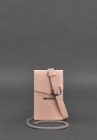 Набор женских кожаных сумок BlankNote  Mini поясная/ кроссбоди розовые - BN-BAG-38-PINK