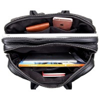 Мужская кожаная сумка-рюкзак John McDee jd7014a