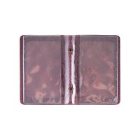 Обложка для документов из кожи HiArt AD-03 Shabby Plum Buta Art