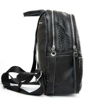 Женский кожаный рюкзак ALEX RAI 95518-9 black