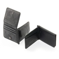 Кожаный мужской зажим для купюр BRETTON 168-27 black
