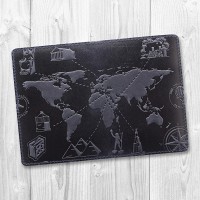 Кожаное портмоне Hi Art 7 wonders of the world РB-02-S19-4013-T002