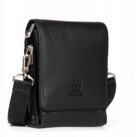 Мужская кожаная сумка через плечо BRETTON 9010-4 black