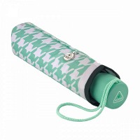 Зонт женский механический Fulton L354-040898 Minilite-2 Minty Houndstooth (Мятный)