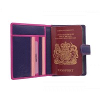 Кожаная обложка для паспорта Visconti rb75 berry m