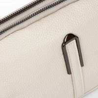 Молодежный клатч из кожи ALEX RAI 88084 white