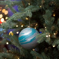 Шар новогодний Yes! Fun d-12 см, голубой мрамор 973832