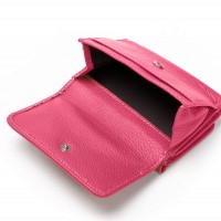 Женский кожаный кошелек Bright DR. BOND WS-403 plum-red