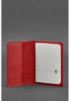 Кожаная обложка для паспорта BlankNote 1.3 красная BN-OP-1-3-RED