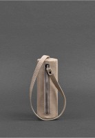 Женская кожаная ключница 3.0 Тубус светло-бежевая краст BN-KL-3-LIGHT-BEIGE