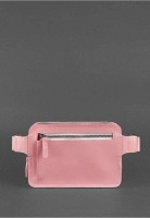 Женская кожаная поясная сумка BlankNote Dropbag Mini розовая BN-BAG-6-PINK-PEACH