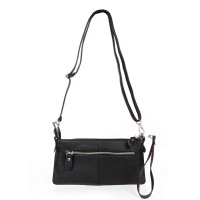 Молодежный клатч из кожи ALEX RAI 8801-3 black