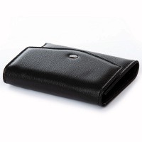 Женский кожаный кошелек Classik  DR. BOND WN-23-18 black